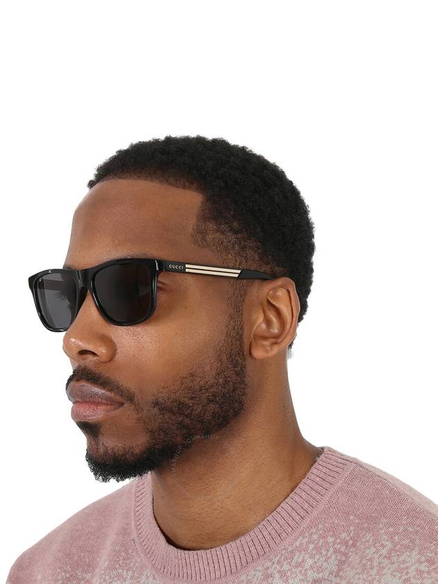 Rectangle Acetate Sunglasses Black - GUCCI - BALAAN 3