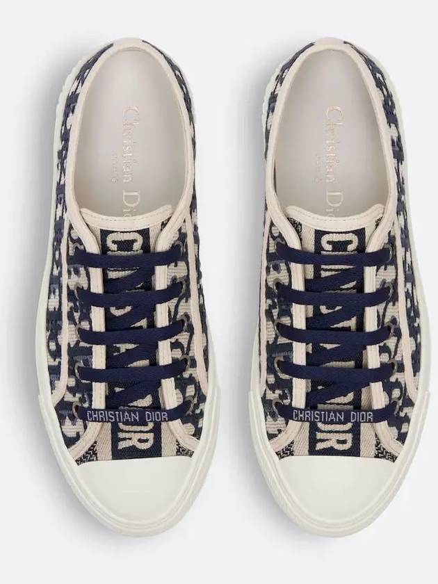 Walk'N'Dior Oblique Low Top Sneakers Navy - DIOR - BALAAN 4