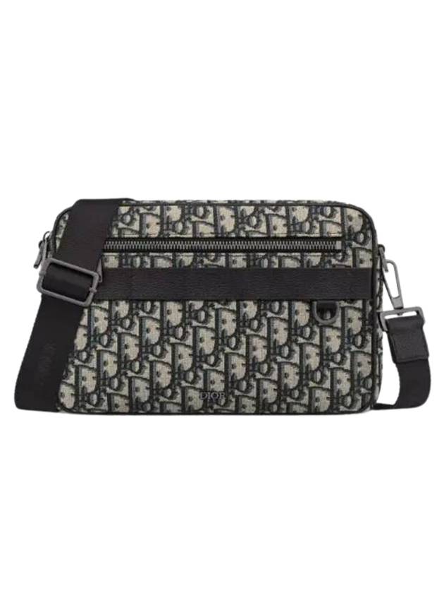 Maxi Safari Strap Cross Bag Black Beige - DIOR - BALAAN 1