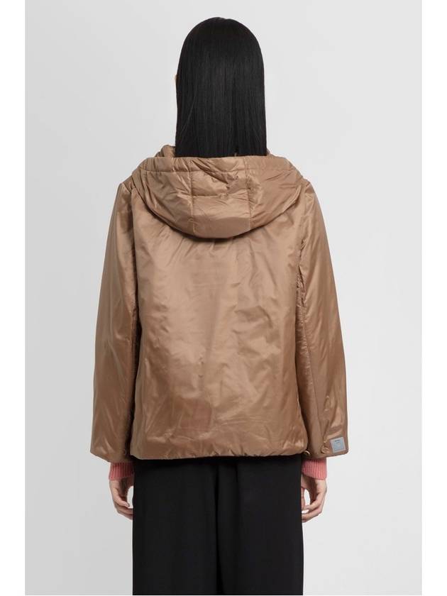 Greenh Technical Hooded Jacket Brown - MAX MARA - BALAAN 8