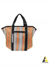 Warden Striped Tote Bag Orange - ISABEL MARANT - BALAAN 2