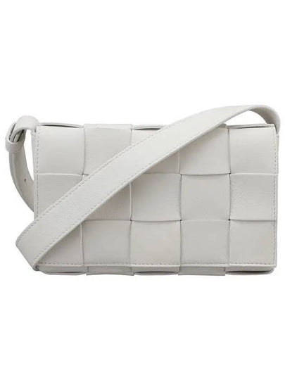 Cassette Intrecciato Small Cross Bag White - BOTTEGA VENETA - BALAAN 2