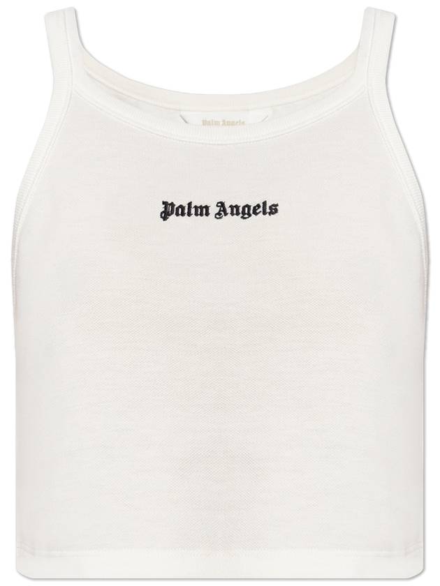 Palm Angels Strap Top, Women's, White - PALM ANGELS - BALAAN 1