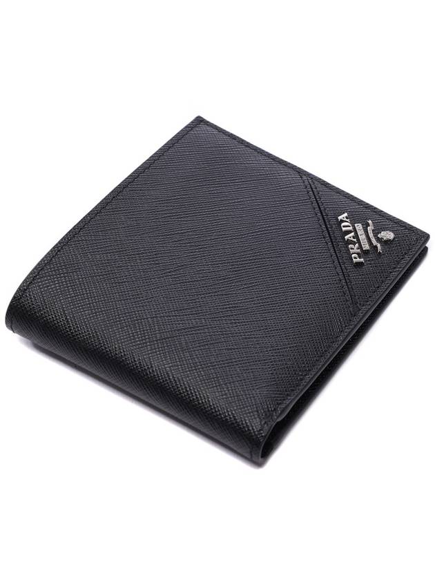 Saffiano Leather Wallet Black - PRADA - BALAAN 6