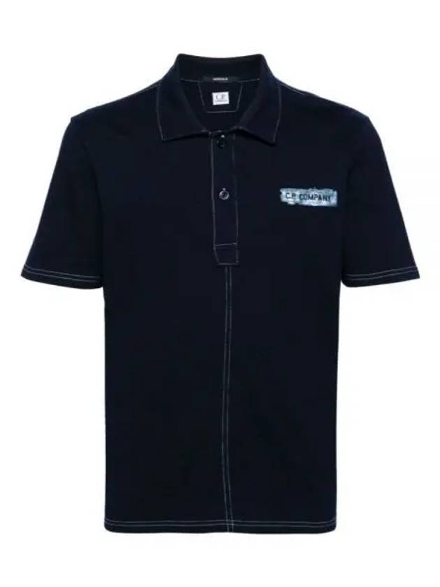 CP Company 24 Indigo Jersey Polo Shirt 16CMPL151A 110056W D08 - CP COMPANY - BALAAN 2