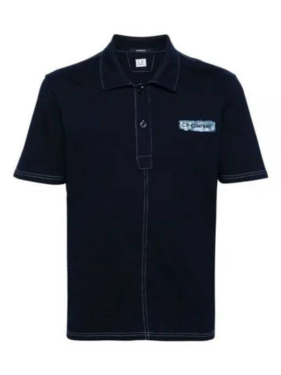 CP Company 24 Indigo Jersey Polo Shirt 16CMPL151A 110056W D08 - CP COMPANY - BALAAN 2