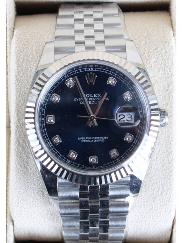 Datejust 41 Steel Blue Plate 10P 18 Years - ROLEX - BALAAN 3