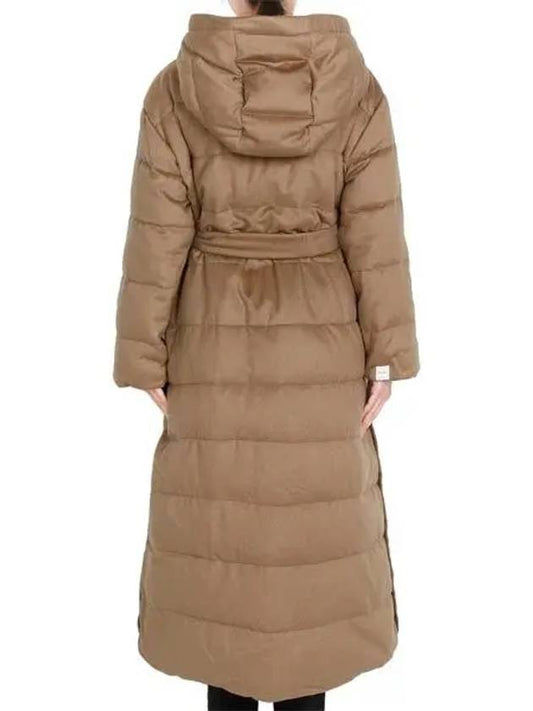 Camel David Reversible Wool Hooded Goose Down Jacket 001 - MAX MARA - BALAAN 2