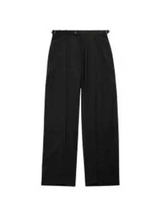 Wool Viscose Blend Straight Pants Black - BALENCIAGA - BALAAN 2