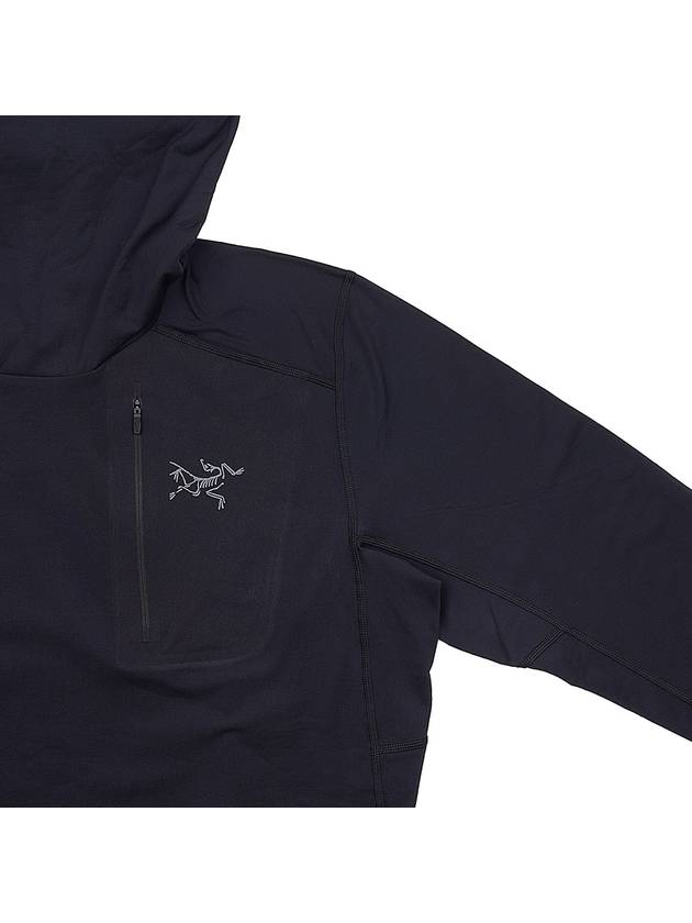 Rho LT Hooded Long Sleeve Shirt Black - ARC'TERYX - BALAAN 5