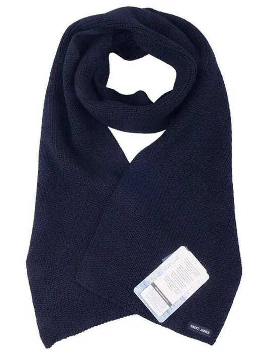 Solid wool muffler navy 9329 - SAINT JAMES - BALAAN 1