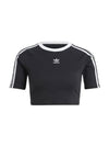 3 Stripe Bay Short Sleeve T-Shirt Black - ADIDAS - BALAAN 1