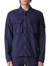 Waffen Naslan Light Watro Zip-up Jacket Dark Blue - STONE ISLAND - BALAAN 3