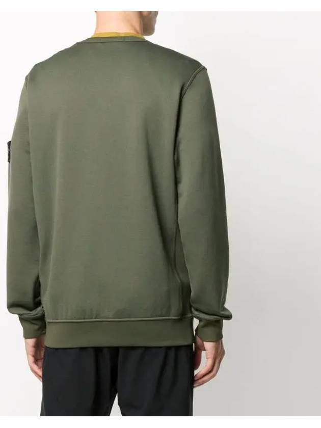 Wappen Patch Sweatshirt Dark Green - STONE ISLAND - BALAAN 6