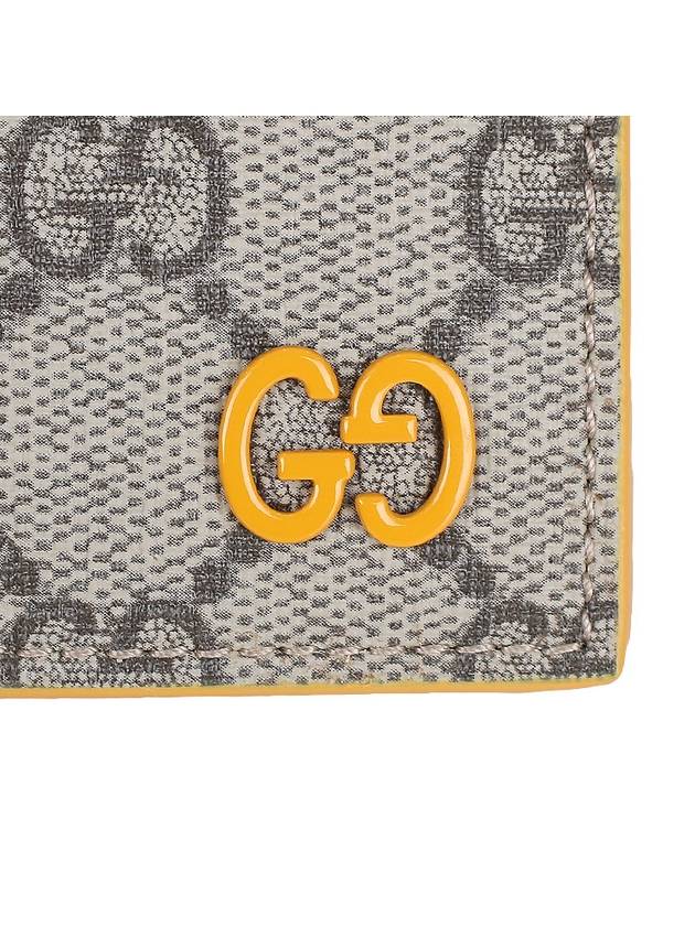 Logo GG Supreme Canvas Half Wallet Beige - GUCCI - BALAAN 6