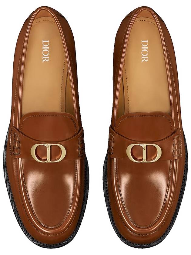 Granville CD Logo Leather Loafers Middle Brown - DIOR - BALAAN 2