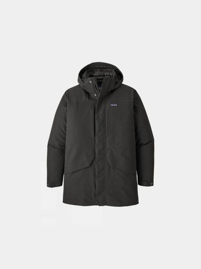 Men's Jackson Glacier Rain Hooded Jacket Ink Black - PATAGONIA - BALAAN 2