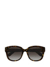 Square Frame Sunglasses Havana - GUCCI - BALAAN 1