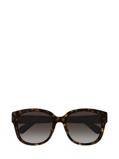 Square Frame Sunglasses Havana - GUCCI - BALAAN 1