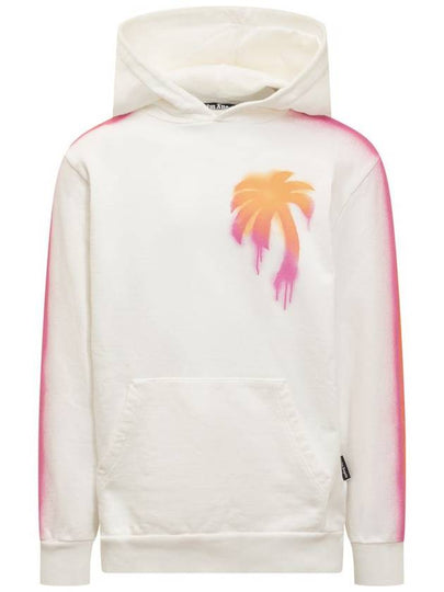 Hooded Sweatshirt PMBB117S23FLE012 0184 WHITE - PALM ANGELS - BALAAN 2