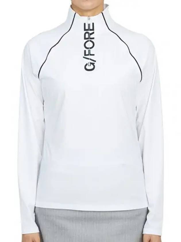 GFORE Women s Sun Shield Base Layer Long Sleeve T Shirt White Blue G4LF22K140 - G/FORE - BALAAN 1