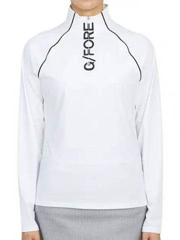 GFORE Women s Sun Shield Base Layer Long Sleeve T Shirt White Blue G4LF22K140 - G/FORE - BALAAN 1