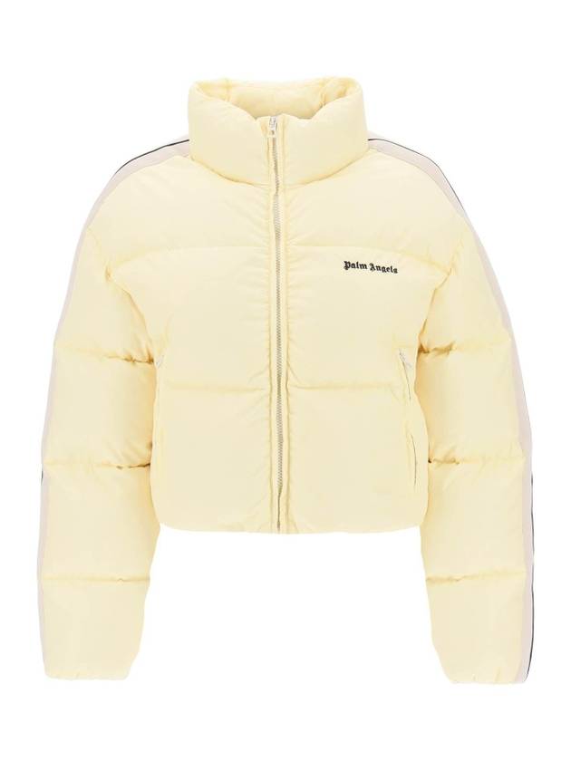 23 fw Crop Puffer Jacket WITH Band On Sleeve PWED018F23FAB001 0410 B0230457376 - PALM ANGELS - BALAAN 1