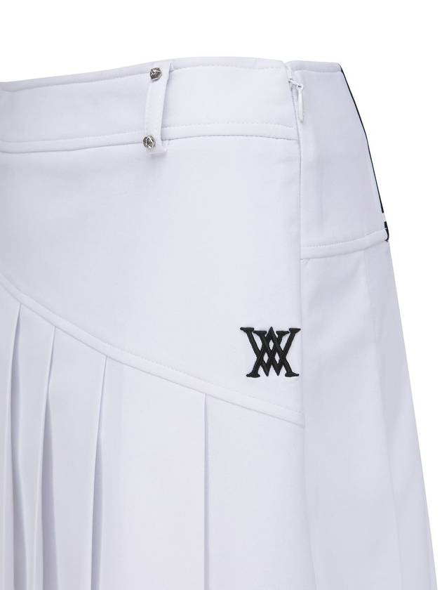 Official W LOGO BAND POINT PLEATS SQ WH - ANEWGOLF - BALAAN 6