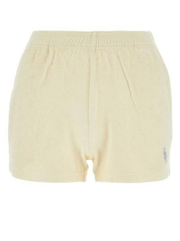 Short Pants SH933MK MILKWASHED White - SPORTY & RICH - BALAAN 1