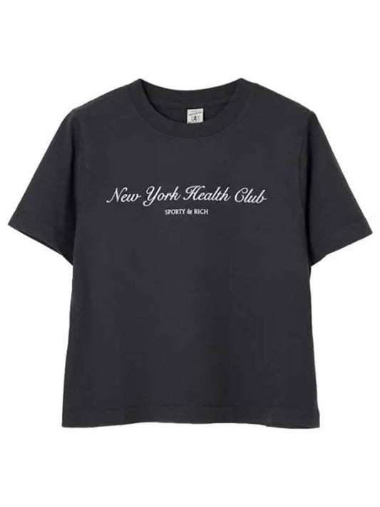 New York Gym Printed T Shirt Short Sleeve Women s Tee - SPORTY & RICH - BALAAN 1