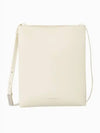 Jeans Leather Leather Cross Bag White - CALVIN KLEIN - BALAAN 2