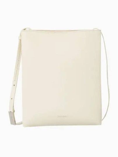 Jeans Leather Leather Cross Bag White - CALVIN KLEIN - BALAAN 2