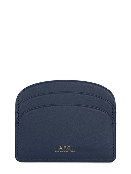 Demi Lune Card Wallet Navy - A.P.C. - BALAAN 1