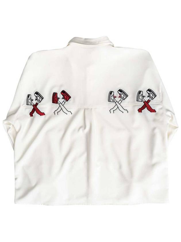 Dog Leg Dance Shirt White - PLA.Y_P - BALAAN 3