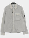 Chrome-R Pocket Over Long Sleeve Shirt Grey - CP COMPANY - BALAAN 3