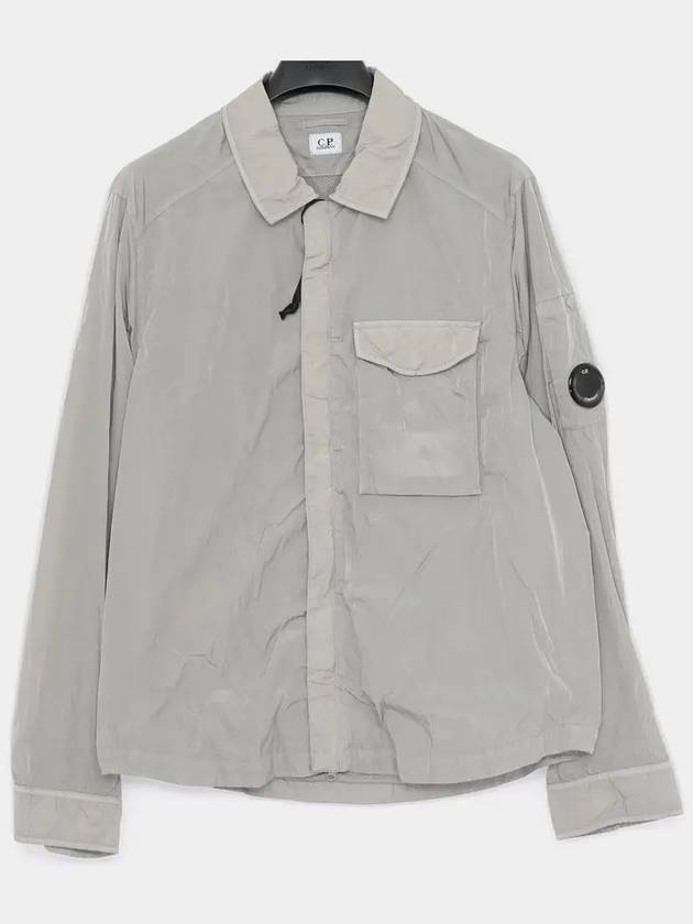 Chrome-R Pocket Over Long Sleeve Shirt Grey - CP COMPANY - BALAAN 3