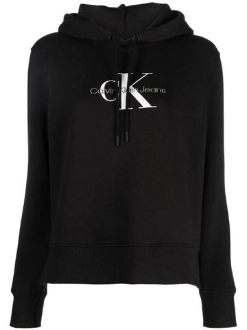 CK Logo Hoodie Black - CALVIN KLEIN - BALAAN 1