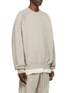 Essentials Long Sleeve Logo Flock Chest Cotton Sweatshirt Gray - FEAR OF GOD ESSENTIALS - BALAAN 2