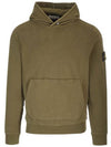 Compass Logo Patch Hoodie Olive - STONE ISLAND - BALAAN 2