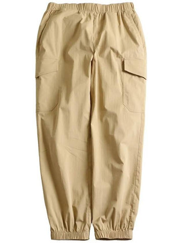 Cotton Nylon Cargo Long Pants Beige - OFFGRID - BALAAN 1