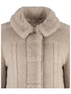 TEDINNO High Neck Teddy Jacket Beige 2310860139 002 - MAX MARA - BALAAN 4