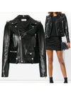 Classic Leather Biker Jacket Black - SAINT LAURENT - BALAAN 2