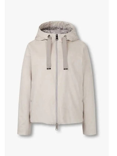 Women s Fake Suede Sub Zero Jacket Beige - HERNO - BALAAN 1