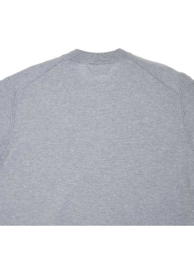 Logo Wappen Knit Top Grey - STONE ISLAND - BALAAN 8