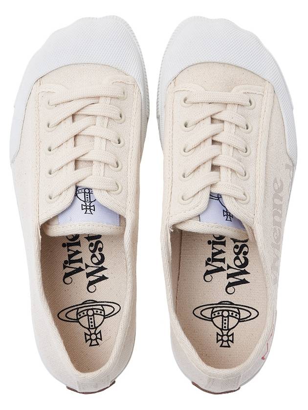 Animal Gym Canvas Low Top Sneakers Beige - VIVIENNE WESTWOOD - BALAAN 7