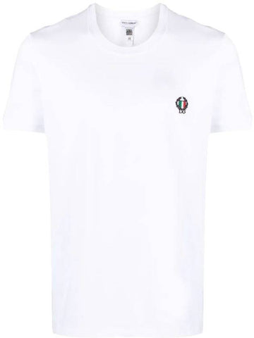 Dolce & Gabbana Embroidered Logo T-Shirt Clothing - DOLCE&GABBANA - BALAAN 1