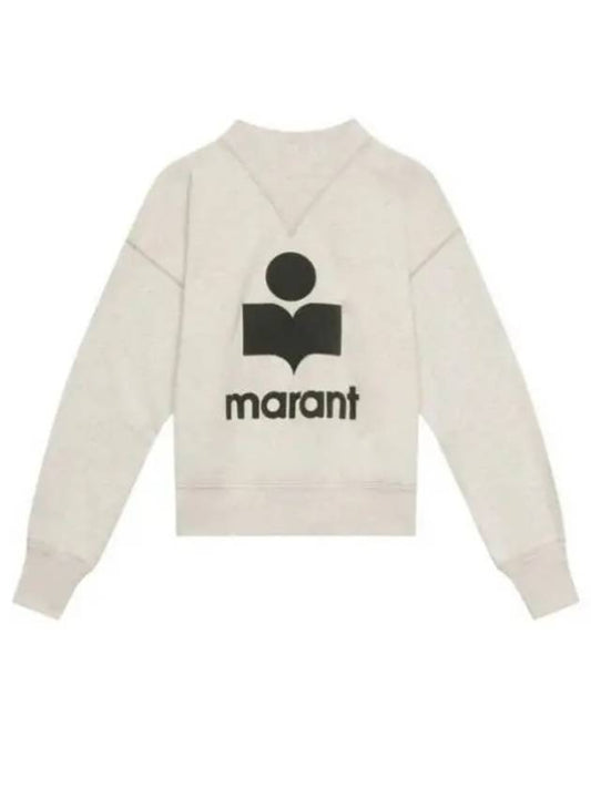 Moby Logo Print Sweatshirt Ecru - ISABEL MARANT - BALAAN 2