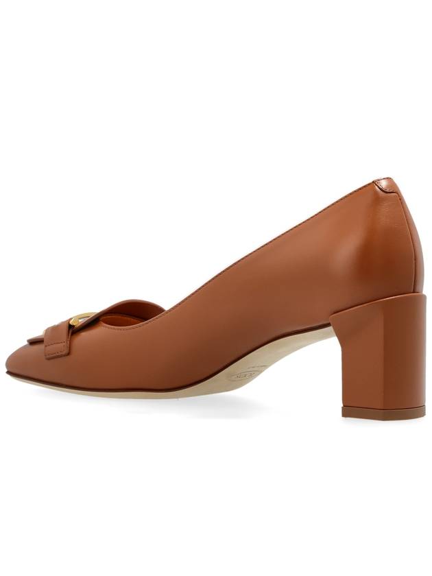 Tod’s Leather Heeled Shoes, Women's, Brown - TOD'S - BALAAN 5