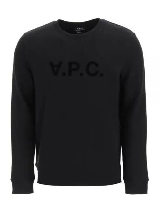 VPC Logo Crew Neck Sweatshirt Black - A.P.C. - BALAAN 2