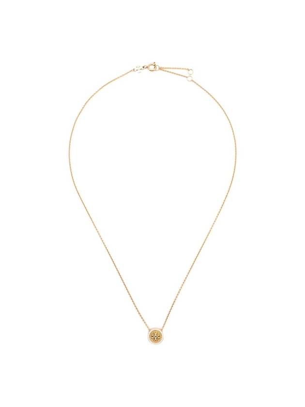 Kira Guilloche Pendant Necklace Gold - TORY BURCH - BALAAN 1